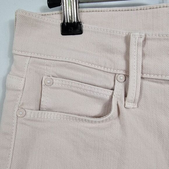 Mother The Dazzler Mid Rise Straight Jeans in Pale Peach - Size 28 - Picture 4 of 10